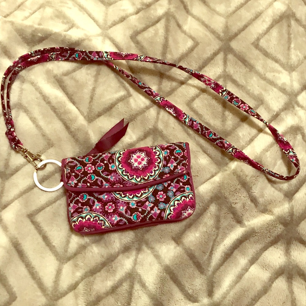Vera Bradley ID Wallet and Lanyard